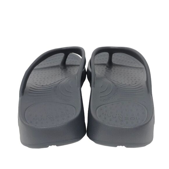 NEW Nuusol Cascade Flip Flops Granite Gray Mens 13 Made in USA - Picture 4 of 8